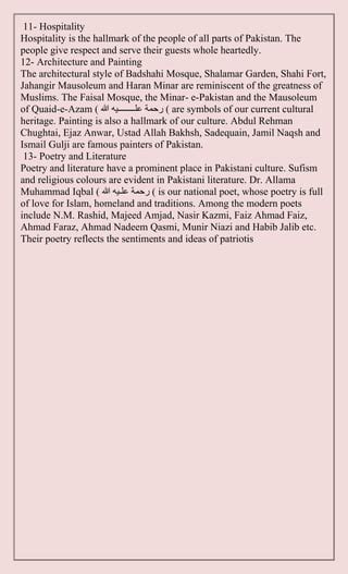 Long Question Answer based on chapter 8Salient Features of Pakistani Society and Culture.docx