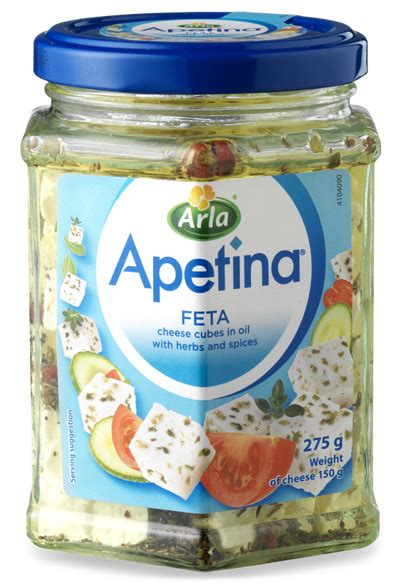 Apetina® Feta cheese cubes in oil with herbs and spices | Arla Food Inc.