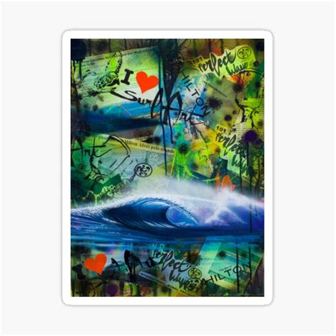 "Surf Street Art" Sticker for Sale by TheArtofHILTON | Redbubble