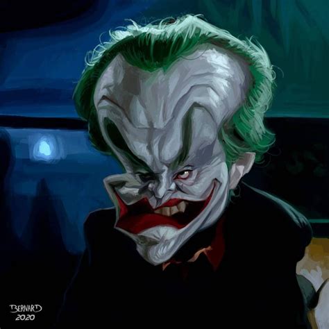 the joker played by the iconic Jack Nicholson | Lucas Bernard - Irancartoon