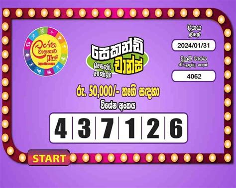 Lagna Wasana 4062 - Lagna Wasana 31-01-2024 Lottery Results