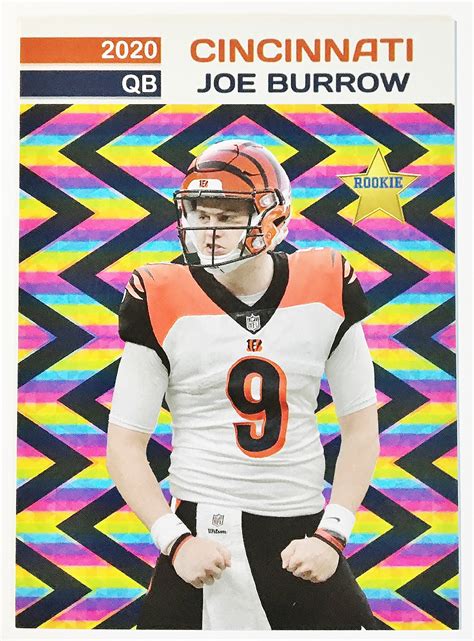 2020 Joe Burrow Prism Style Rookie Custom Card Condición de | Etsy