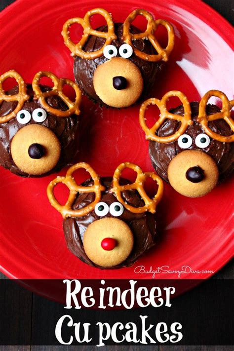 Reindeer Cupcake Recipe - Budget Savvy Diva | Recipe | Reindeer cupcakes recipe, Christmas ...