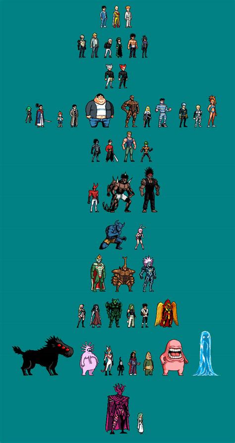 One Punch Man - Pixel Art Project: Final roster by Hacker93 on DeviantArt