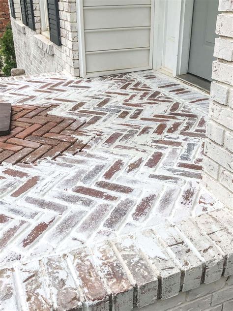 How to install and mortar wash a herringbone brick patio. | Brick paver ...