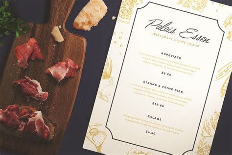 Elegant Restaurant Menu :: Behance