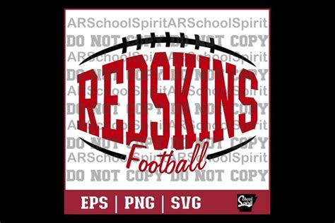 Redskins Football SVG Shirt Design