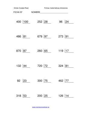 3er Grado: Matemática 1