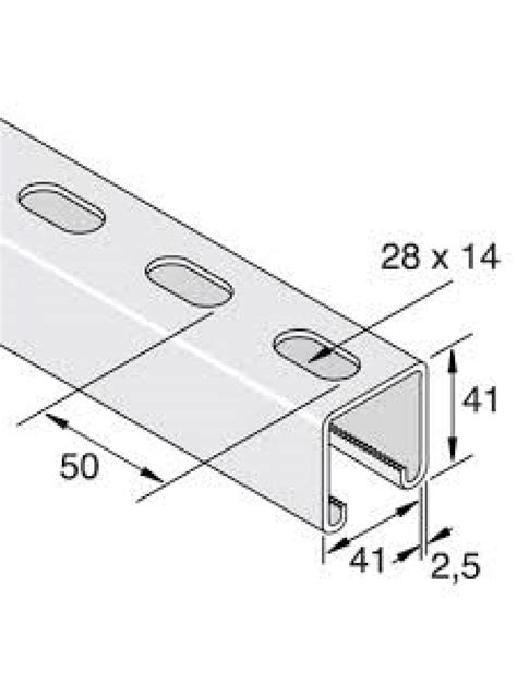 Channel 41x21 Pre-Galvanised 3m (P3300X3) (P3300X3PG)