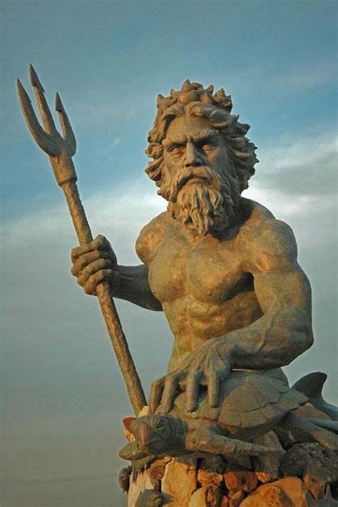 Poseidon God Statue