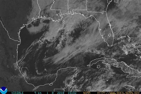 Gulf of Mexico Visible, GOES East - NOAA GOES Geostationary Satellite Server