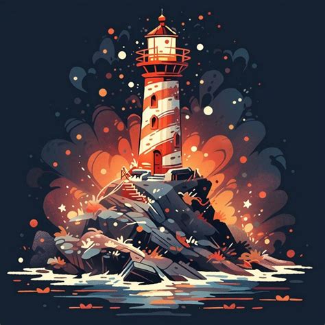 Premium AI Image | Design a unique and creative lighthouse mashup with ...