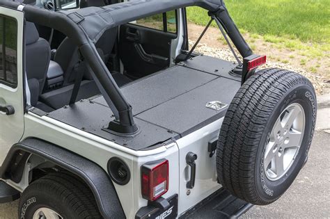 Tailgate Fold Down Molle Panel Rear Storage For Jeep Wrangler JK 2 4 Door 07-17 Parts ...