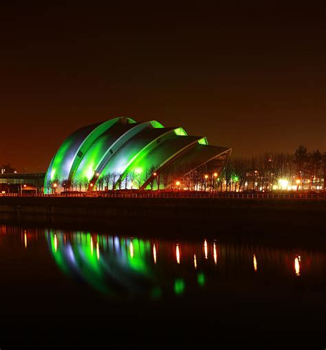 Glasgow Armadillo in Green Light Photograph by Maria Gaellman - Pixels