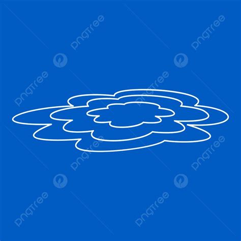 Water Puddle Clipart Transparent PNG Hd, Water Puddle Icon Blue Outline ...