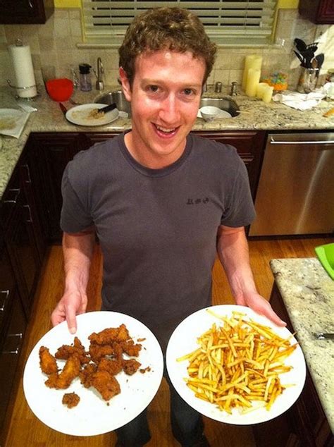 Mark Zuckerberg Socializes with His Fried Chicken | Bon Appétit