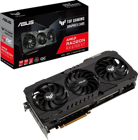 Asus Radeon RX 6700 XT TUF OC Gaming Edition TUF-RX6700XT-O12G-GAMING 12GB GDDR6 192-bit PCI-E 4 ...