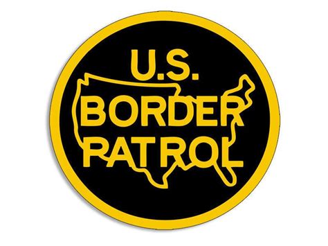 BORDER PATROL 4" LOGO HELMET CAR TOOLBOX BUMPER DECAL STICKER MADE IN USA