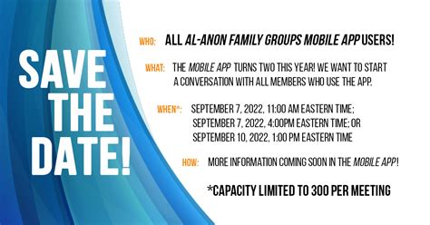 Mobile App Town Hall - Reserve Your Session! - Al-Anon Family Groups