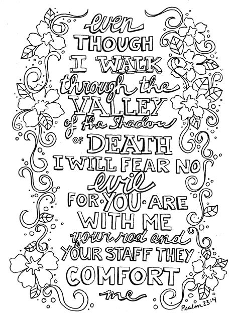 Psalm 23 Drawing at GetDrawings | Free download