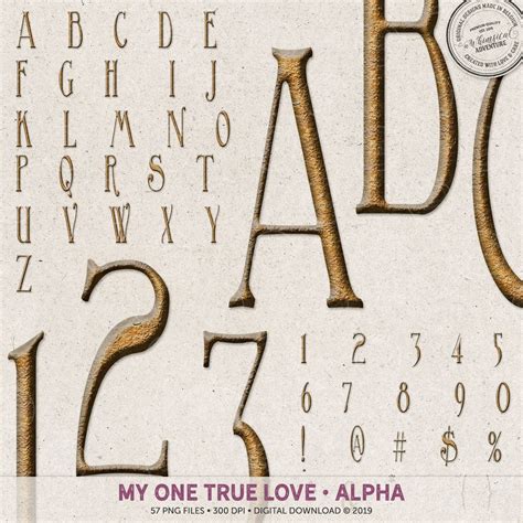 Rustic Metal Alphabet Letters, Valentine Clipart, Wedding Scrapbook ...