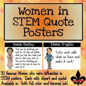 Women in STEM Quote Posters--set of 30 by Red Stick Teaching Materials