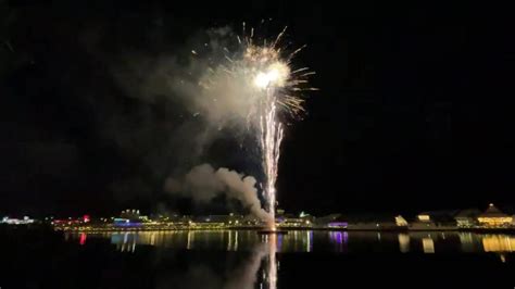 The fireworks finale at Lighting of the Landing at Barefoot Landing in ...