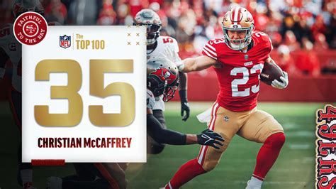 Christian McCaffrey Ranked No. 35 on NFL’s ‘Top 100 Players of 2023 ...