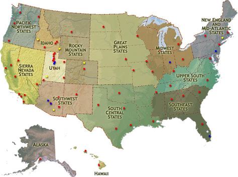 LDS (Mormon) Temples: United States | Lds temples, United states map, California map