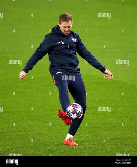 RB Leipzig manager Julian Nagelsmann during the training session at ...