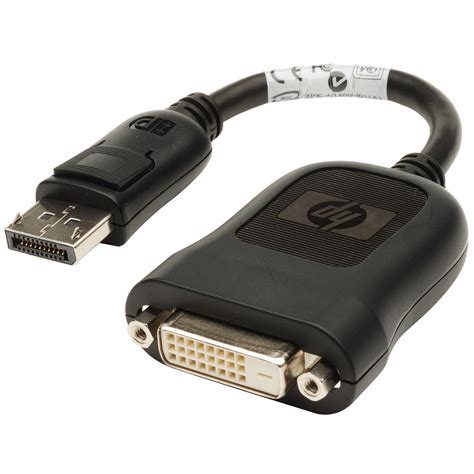 Hp Display Port To DVI-D Adapter 20pin Displayport Male 24pin Female FH973AA