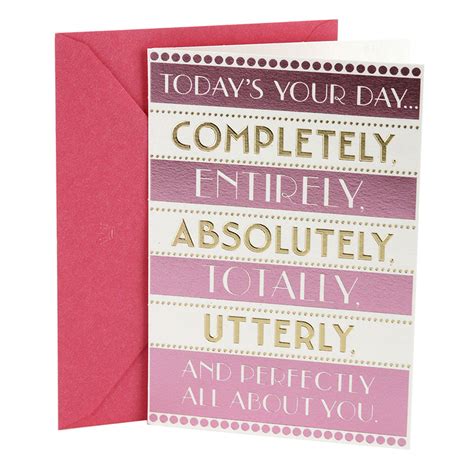 Hallmark Birthday Card for Her (Today's Your Day) - Walmart.com ...