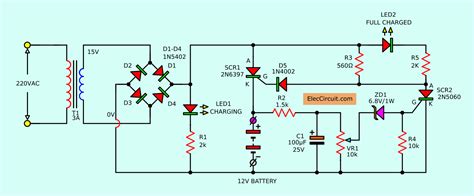 Car Battery Charger Circuit Diagram Pdf