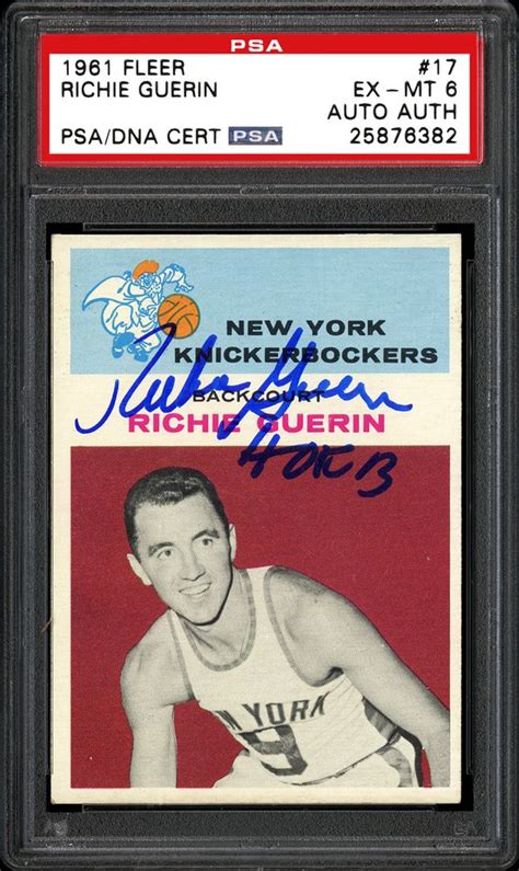 Richie Guerin | PSA AutographFacts℠