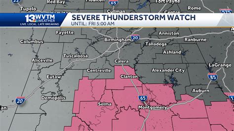 Alabama tornado risk: Forecast for Thursday