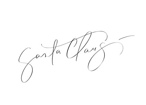 Santa Claus Signature PNG, Vector, PSD, and Clipart With Transparent ...