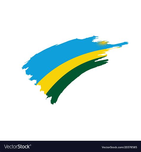 Rwanda flag Royalty Free Vector Image - VectorStock