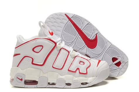 Nike Air More Uptempo Scottie Pippen Shoes White/Red | Nike shoes cheap, Red basketball shoes ...