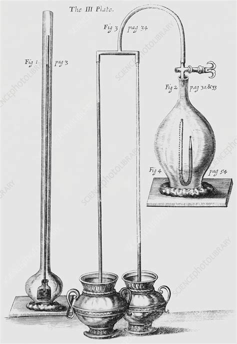 Boyle's experiments on air, 1669 artwork - Stock Image - C007/5288 ...