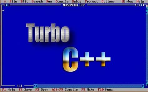 Turbo C++ tutorial