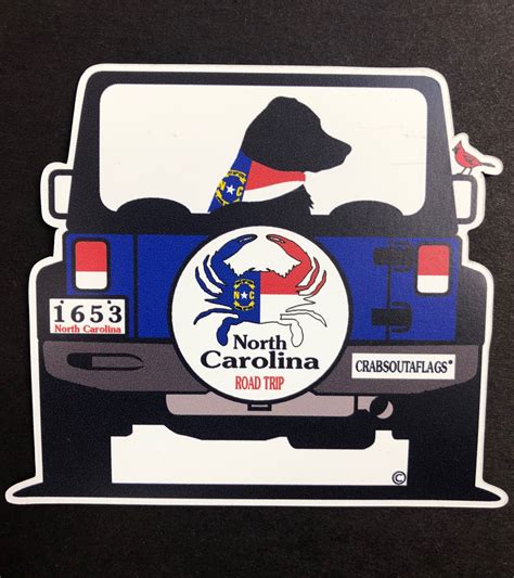 North Carolina Road Trip Magnet and Decal-