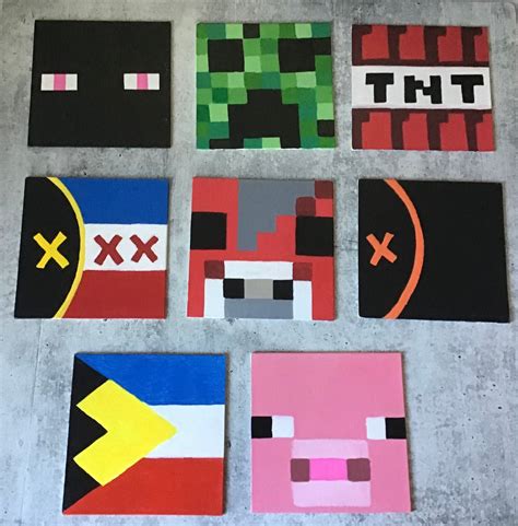 Minecraft Paintings - Etsy