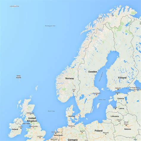 Map of Norway - Map norge Norway (Northern Europe - Europe)