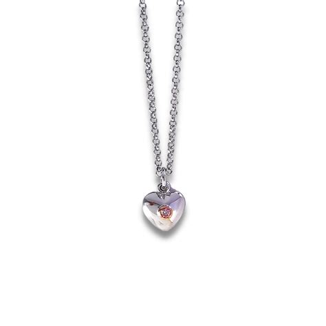 Heart Pendant With Argyle Pink Diamond