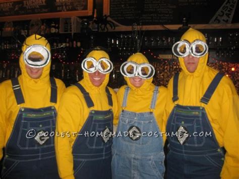 Funny Adult Minions Group Costume