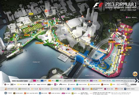 Singapore F1 Circuit Park Map - Singapore Grand Prix | Singapore grand prix, Singapore airlines ...