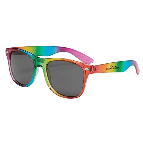 Custom Rainbow Bold Sunglasses w/ Rainbow Frame