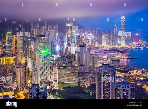 Hong Kong, China City Skyline Stock Photo - Alamy