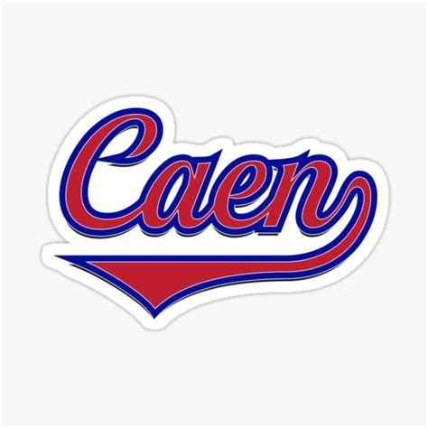 "Caen - France - French - Vintage Sports Typography" Sticker for Sale ...