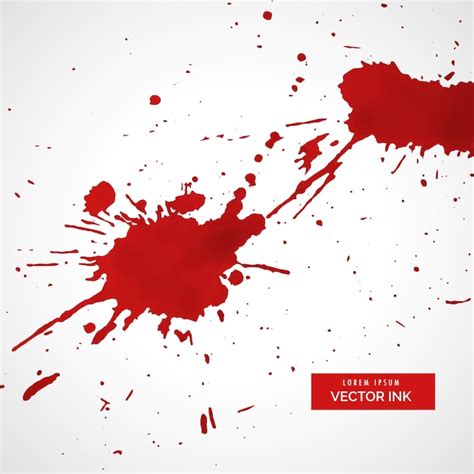 Free Vector | Red ink splatter vector